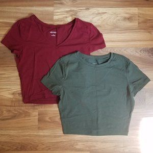 Bundle of Two Wild Fable Crop Tops